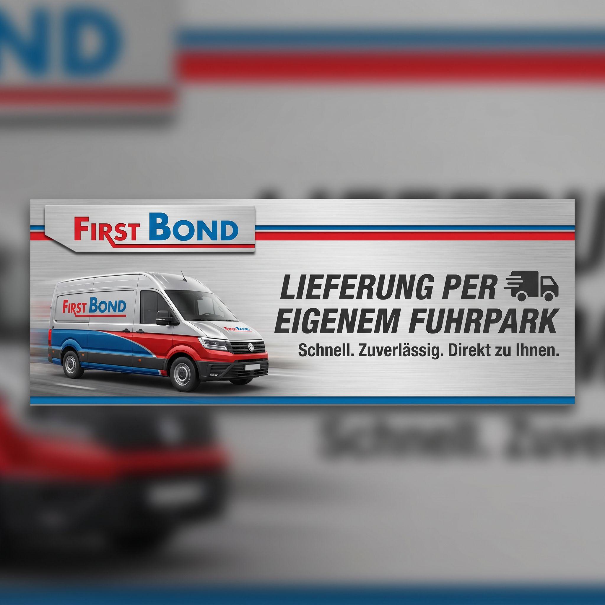 FirstBond AluminiumVerbundplatten Lieferung per Eigenem Fuhrpark