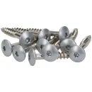 Torx Holzschrauben für Aluverbundplatten in Graualuminium RAL9007